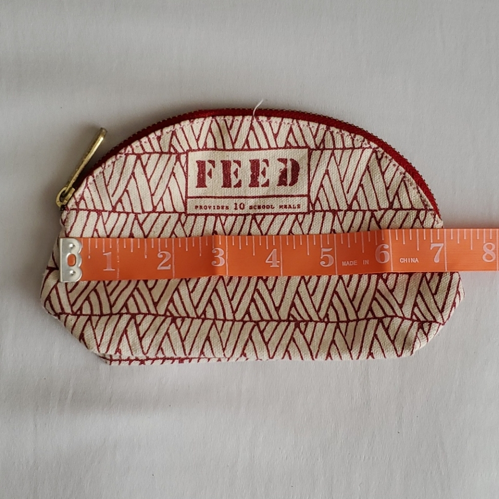 FEED Red Coin Zippered Purse - Picture 5 of 5
